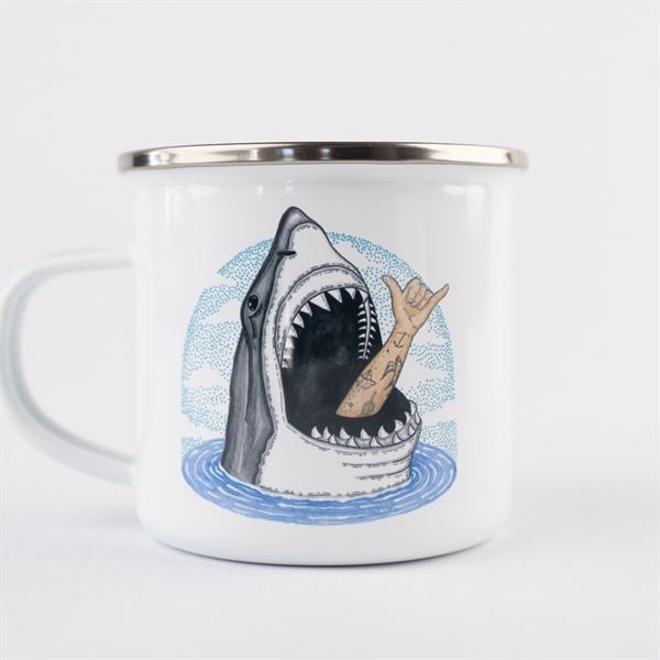 Lakor Shark Shaka Enamel Mug